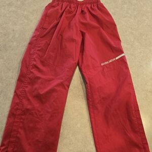 Bauer Red Athletic Pants - Youth Small